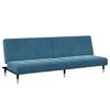 vidaXL Schlafsofa 2-Sitzer mit Fu&szlig;hocker Blau Samt