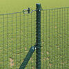vidaXL Zaunpfosten Gr&uuml;n 50 x 1 m (25 x 25 mm Masche) Stahl und PVC