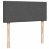vidaXL Ottomane Bett mit Matratze & LEDs Dunkelgrau 120x190 cm Stoff