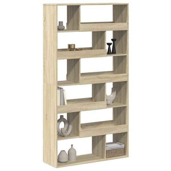 vidaXL Raumteiler Sonoma-Eiche 100x33x187,5 cm Holzwerkstoff