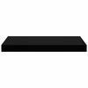 vidaXL Schweberegal Schwarz 50x23x3,8 cm MDF