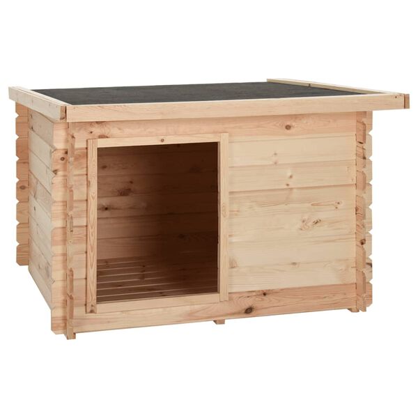 vidaXL Hundeh&uuml;tte122,5x118x82,6 cm Massivholz Kiefer 14 mm