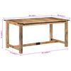 vidaXL Esstisch 160x80x75 cm Massivholz Mango