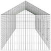vidaXL Hasenk&auml;fig Silber 400 x 78 x 78 cm Verzinkter Stahl