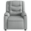 vidaXL Massage-Relaxsessel Hellgrau Stoff