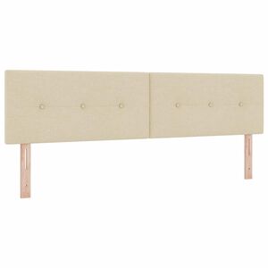 vidaXL Kopfteil mit Kopfteil Creme 180 cm Kunstleder