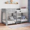 vidaXL Etagenbett f&uuml;r Kinder Beton Grau 100 x 200 cm Holzwerkstoff