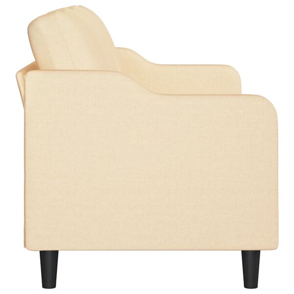 vidaXL 3-Sitzer-Sofa Creme 180 cm Stoff
