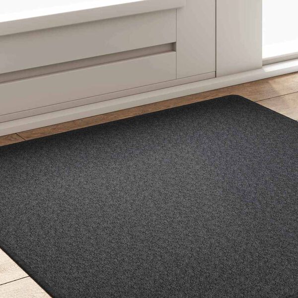 vidaXL Teppichl&auml;ufer Dunkelgrau 100 x 100 cm 100% Polypropylen