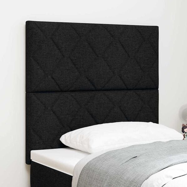 vidaXL Kopfteil mit Kopfteil Schwarz 100 cm Kunstleder
