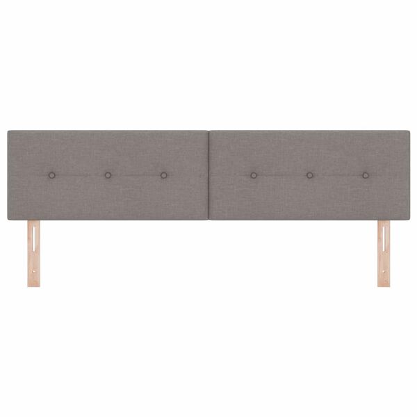 vidaXL Kopfteil mit Kopfteil Taupe 180 cm Kunstleder