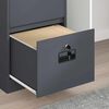 vidaXL Aktenschrank Anthrazit 44 x 50 x 106,5 cm Kaltgewalzter Stahl