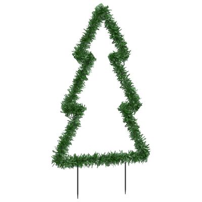 vidaXL Weihnachtsbaum mit Erdspießen und 80 LEDs 60 cm