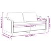 vidaXL 2-Sitzer-Sofa Hellgrau 140 cm Stoff