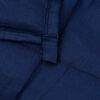 vidaXL Gewichtsdecke Blau 155x220 cm 11 kg Stoff