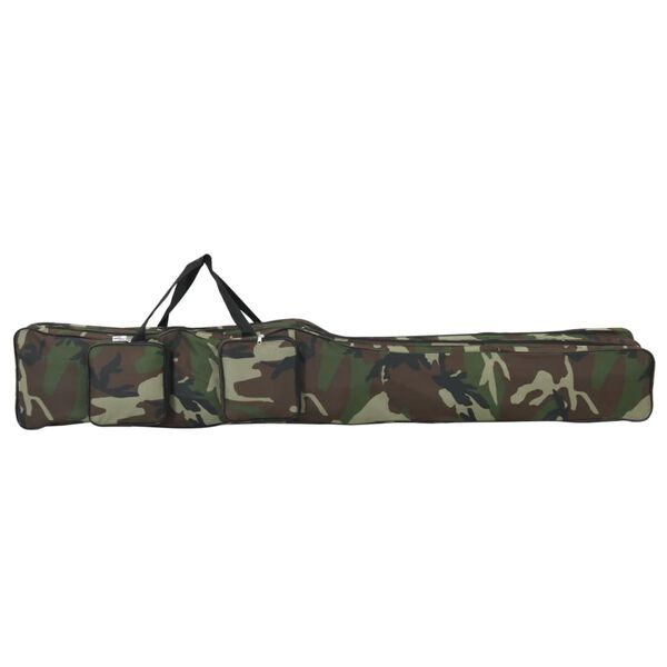 vidaXL Angelrutentasche Gr&uuml;n Tarnfarben 150 cm Oxford-Gewebe