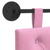 vidaXL H&auml;ngevorderseite Wandmontiert Rosa 130 x 55 x 7 cm Stoff