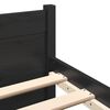 vidaXL Massivholzbett Schwarz 140x190 cm