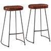 vidaXL 3-tlg. Bar-Set Raues Mangoholz und Metall