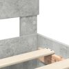 vidaXL Bettrahmen mit Kopfteil Beton Grau 150 x 200 cm Holzwerkstoff