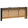 vidaXL MDF Heizk&ouml;rperverkleidung Schwarz 205 cm