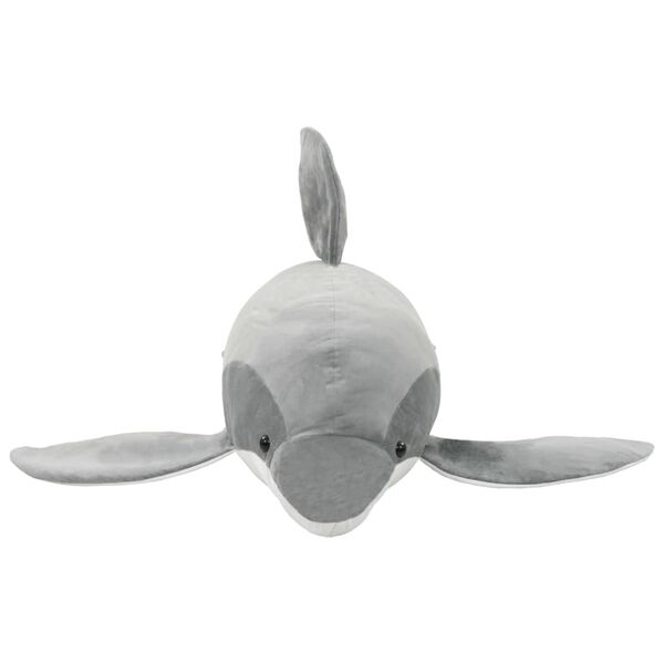 vidaXL Delfin Kuscheltier Pl&uuml;sch Grau