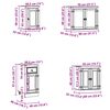 vidaXL Schrank mit Regal SKI 8 pcs Honigbraun Massives Kiefernholz