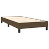 vidaXL Boxspringbett mit Matratze & LED Dunkelbraun 90x200 cm Stoff