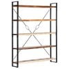 vidaXL B&uuml;cherregal 5 F&auml;cher 140x30x180 cm Altholz Massiv