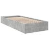 vidaXL Bettgestell Betongrau 75x190 cm Holzwerkstoff