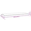 vidaXL Gartenbank-Auflage Beige 180x50x7 cm Oxford-Gewebe