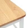 vidaXL Esszimmerst&uuml;hle 2 pcs Wei&szlig; 48 x 49 x 95 cm Massives Gummiholz