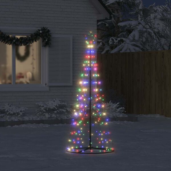 vidaXL LED Weihnachtsbaum 200 LEDs Mehrfarbig 180 cm