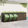 vidaXL Wagenm&uuml;llbeh&auml;lter f&uuml;r 6 Beh&auml;lter 408 x 77,5 x 121,5 cm Stahl