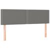 vidaXL Boxspringbett mit Matratze & LED Dunkelgrau 140x190 cm Stoff