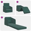 vidaXL Schlafsofa Dunkelgr&uuml;n 65 x 80 x 83 cm Samt