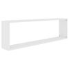 vidaXL W&uuml;rfelregale 2 Stk. Wei&szlig; 100x15x30 cm Holzwerkstoff