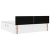 vidaXL Bett mit Stauraum und LED Hellgrau 200 x 200 cm Kunstleder