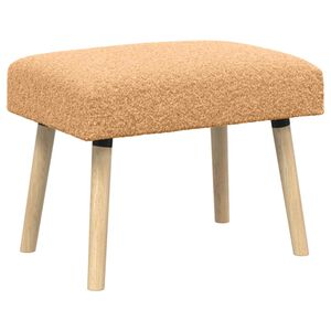 vidaXL Bank Uni Beige 60 x 40 x 45 cm Boucl&eacute;