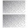 vidaXL Stufenmatten 2 stk. 70 x 40 cm Silber Aluminium Rechtwinklig