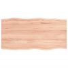vidaXL Tischplatte 80x40x2 cm Massivholz Eiche Behandelt Baumkante
