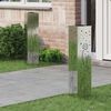 vidaXL Solar LED Weg Licht 2 pcs Rostig Galvanisiert
