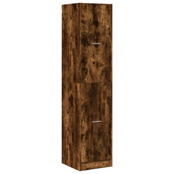 vidaXL Apothekerschrank R&auml;uchereiche 40x41x174,5 cm Holzwerkstoff