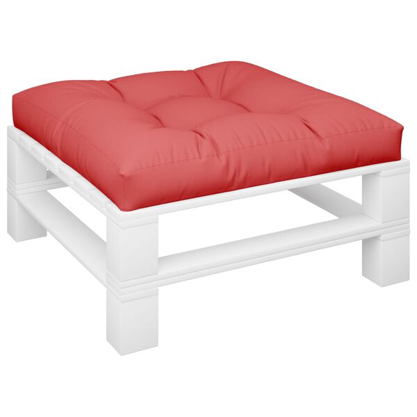 vidaXL Palettenkissen Rot 80x80x12 cm Stoff