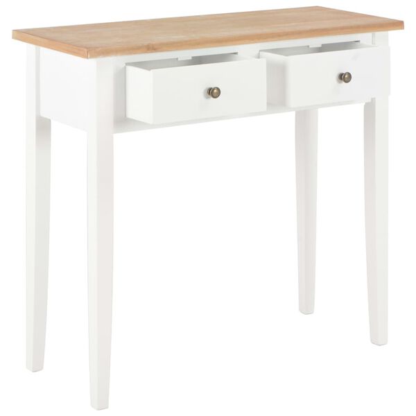 vidaXL Frisiertisch Konsolentisch Wei&szlig; 79 x 30 x 74 cm Holz