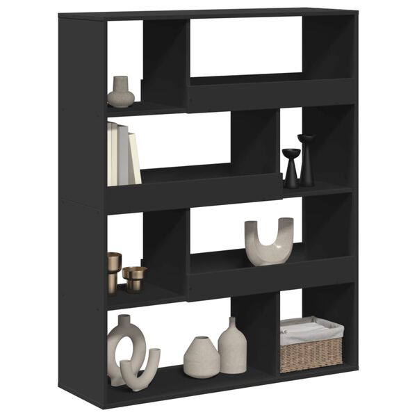 vidaXL B&uuml;cherregal Schwarz 100x33x125,5 cm Holzwerkstoff