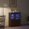 vidaXL Sideboard Braun Eichen-Optik 81x37x100 cm Holzwerkstoff