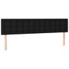 vidaXL Boxspringbett mit Matratze Schwarz 120x190 cm Stoff