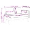 vidaXL Chaiselongue mit Kissen Schwarz Kunstleder