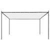 vidaXL Pergola mit Dach 4x4 m Weiß 180 g/m²